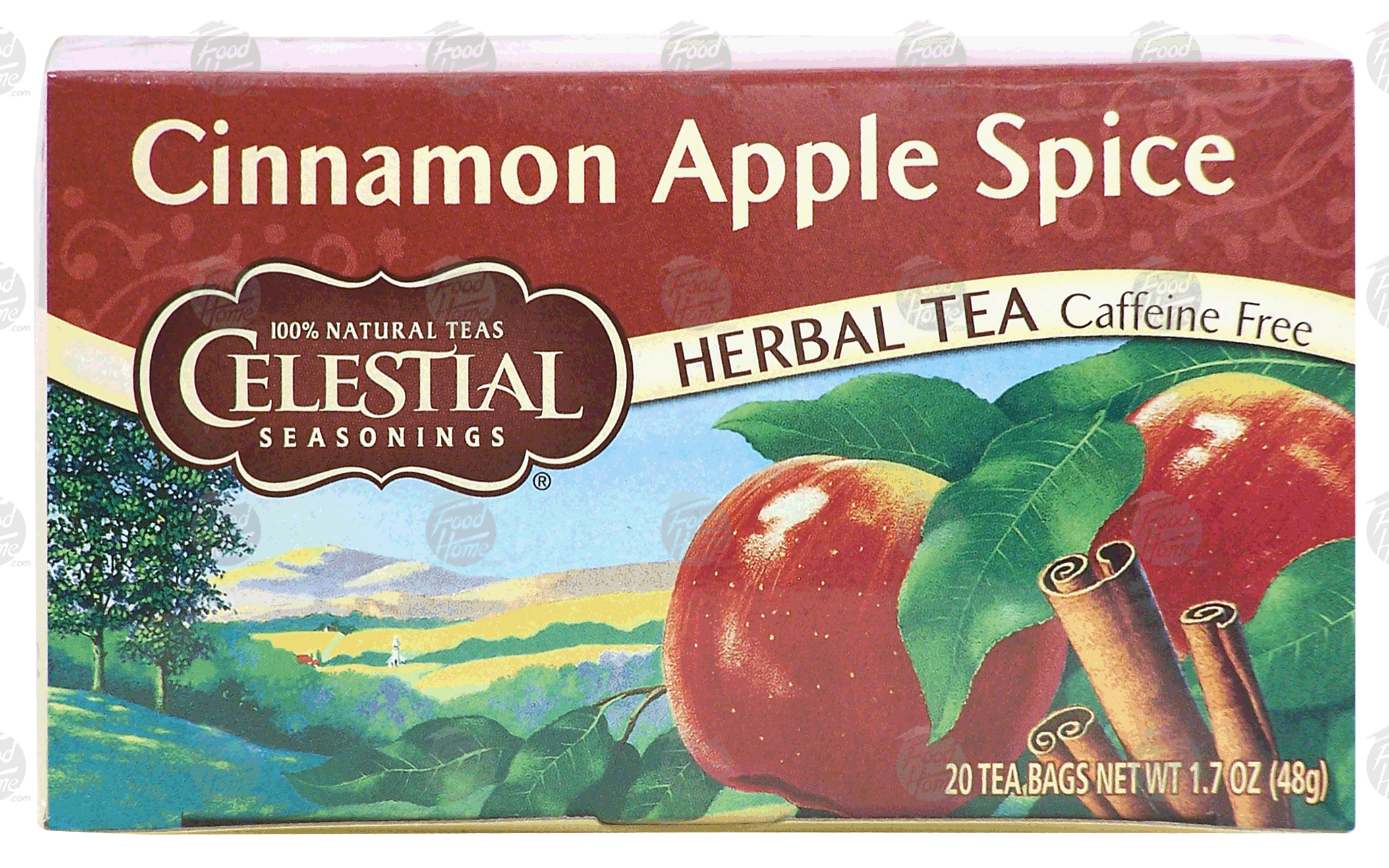 Celestial Seasonings  cinnamon apple spice caffeine free herb tea, 20-bags Full-Size Picture